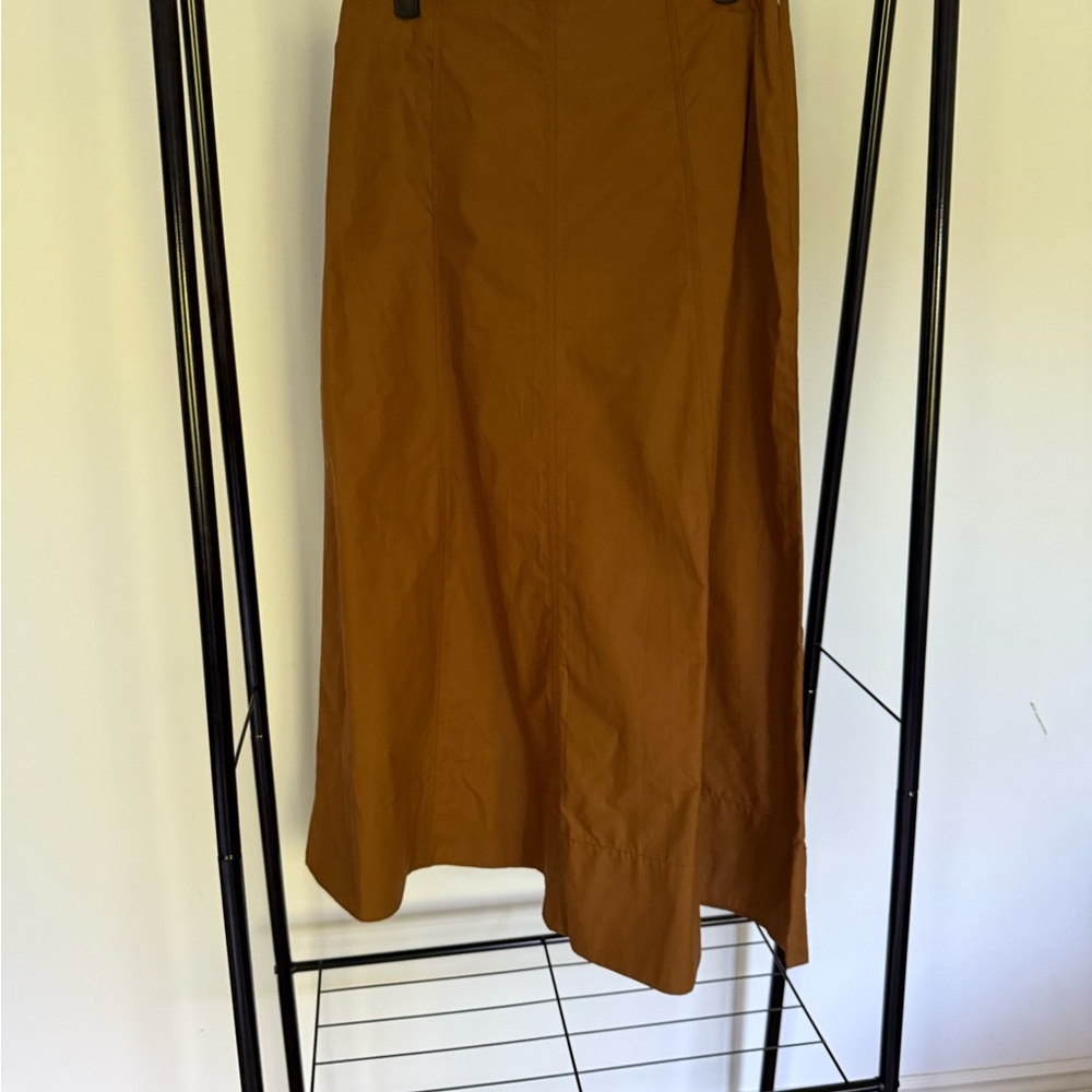 Massimo Dutti Tan Maxi Skirt